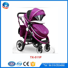 Fabricant de poussettes pour bébé en Chine fabricant en gros de haute qualité nouveau modèle de poussette bébé bébé tricycle pram, poussette pour jumeaux